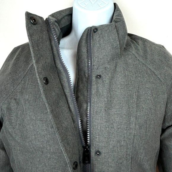 The North Face Women's Down HyVent Parka Coat Gray Size XS NO HOOD - Picture 3 of 16